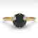 1.50 CTW Black Certified Diamond Solitaire 14K Yellow