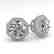 1.0 CTW VS/SI Diamond Stud Solitaire Earrings 14K White