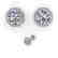 1.0 CTW VS/SI Diamond Stud Solitaire Earrings 14K White - 2