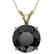 2.50 CTW Fancy Black VS Diamond Solitaire Necklace 10K