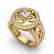 1CTW VS/SI Diamond Micro Pave Designer Ring 18K Yellow - 2