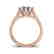 1 CTW Solitaire Certified VS/SI Diamond Ring 18K Rose - 2