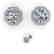 2.0 CTW VS/SI Diamond Stud Solitaire Earrings 14K White - 2