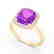 2.75 CTW Amethyst & Micro Pave VS/SI Diamond Halo - 2