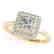 1.6 CTW Certified VS/SI Princess Diamond Solitaire Halo