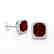 6 CTW Garnet & Micro Pave VS/SI Diamond Halo Solitaire - 2