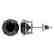 3.50 CTW Fancy Black VS Diamond Solitaire Stud Earrings - 2