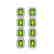 11.98 CTW Peridot & Diamond Halo Earrings 10K White