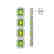11.98 CTW Peridot & Diamond Halo Earrings 10K White - 2