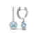 1.75 CTW Sky Topaz & Micro Pave Halo VS/SI Diamond - 2