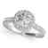 1.51 CTW Certified VS/SI Diamond Solitaire Halo Ring