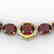 145 CTW Garnet & VS/SI Diamond Halo Micro Solitaire