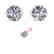 1.55 CTW Certified VS/SI Diamond Stud Art Deco Earrings - 2