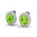 9 CTW Peridot & Micro Pave VS/SI Diamond Earrings 18K