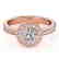 0.8 CTW Certified VS/SI Diamond Solitaire Halo Ring 14K
