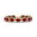 30 CTW Ruby & Micro Pave VS/SI Diamond Bracelet 10K