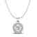0.33 CTW VS/SI Diamond Micro Pave Necklace Solitaire