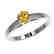 0.50 CTW Certified Intense Yellow SI Diamond Solitaire - 2