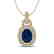 2.50 CTW Sapphire & Micro Pave VS/SI Diamond Necklace