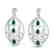 7 CTW Emerald & Micro Pave VS/SI Diamond Heart Earrings