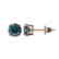 1 CTW Certified Intense Blue SI Diamond Solitaire Stud - 2
