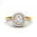0.75 CTW Micro Pave Halo Solitaire VS/SI Diamond Ring