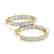 3.5 CTW Diamond VS/SI Certified 22 Mm Hoop Earrings 14K