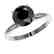 2.50 CTW Fancy Black VS Diamond Solitaire Engagement - 2