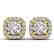 1.08 CTW Certified VS/SI Diamond Solitaire Stud Halo