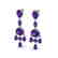 16 CTW Amethyst Earrings Designer Vintage 10K White