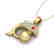 0.65 CTW VS/SI Diamond & Golden Pearl Dolphin Necklace