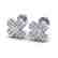 0.54 CTW Micro Pave VS/SI Diamond Earrings 18K White