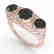 2 CTW Black Diamond Ring 14K Rose Gold - 2