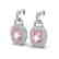 5 CTW Morganite & Black Micro VS/SI Diamond Earrings
