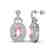 5 CTW Morganite & Black Micro VS/SI Diamond Earrings - 2