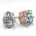 1.0 CTW Certified VS/SI Oval Diamond Stud Art Deco