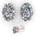 1.0 CTW Certified VS/SI Oval Diamond Stud Art Deco - 2
