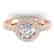 1.45 CTW Certified VS/SI Diamond Art Deco Micro Halo