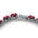 33 CTW Garnet & VS/SI Diamond Eternity Tennis Necklace