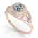 1.0 CTW VS/SI Diamond Solitaire Ring 14K Rose Gold - 2