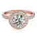1.08 CTW Certified VS/SI Diamond Solitaire Halo Ring