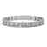 15.87 CTW Princess Diamond Designer Bracelet 18K White - 2