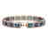 25.36 CTW London Topaz & Diamond Halo Bracelet 10K Rose - 2