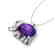 8 CTW Amethyst & Micro Pave Huggable Elephant VS/SI