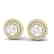 2 CTW Micro Pave VS/SI Diamond Stud Earrings Halo 18K