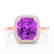 2.75 CTW Amethyst & Micro Pave VS/SI Diamond Halo