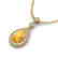 2.25 CTW Citrine & Micro Pave VS/SI Diamond Necklace