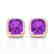 6 CTW Amethyst & Micro Pave VS/SI Diamond Halo