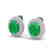 9.20 CTW Emerald & Micro Pave VS/SI Diamond Earrings