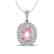 2.75 CTW Morganite & Micro Pave VS/SI Diamond Halo